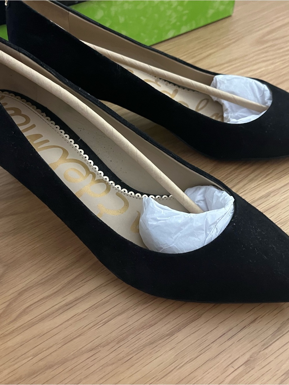 Black Sam Edelman Suede Pointed Toe Women’s Pumps 8.5